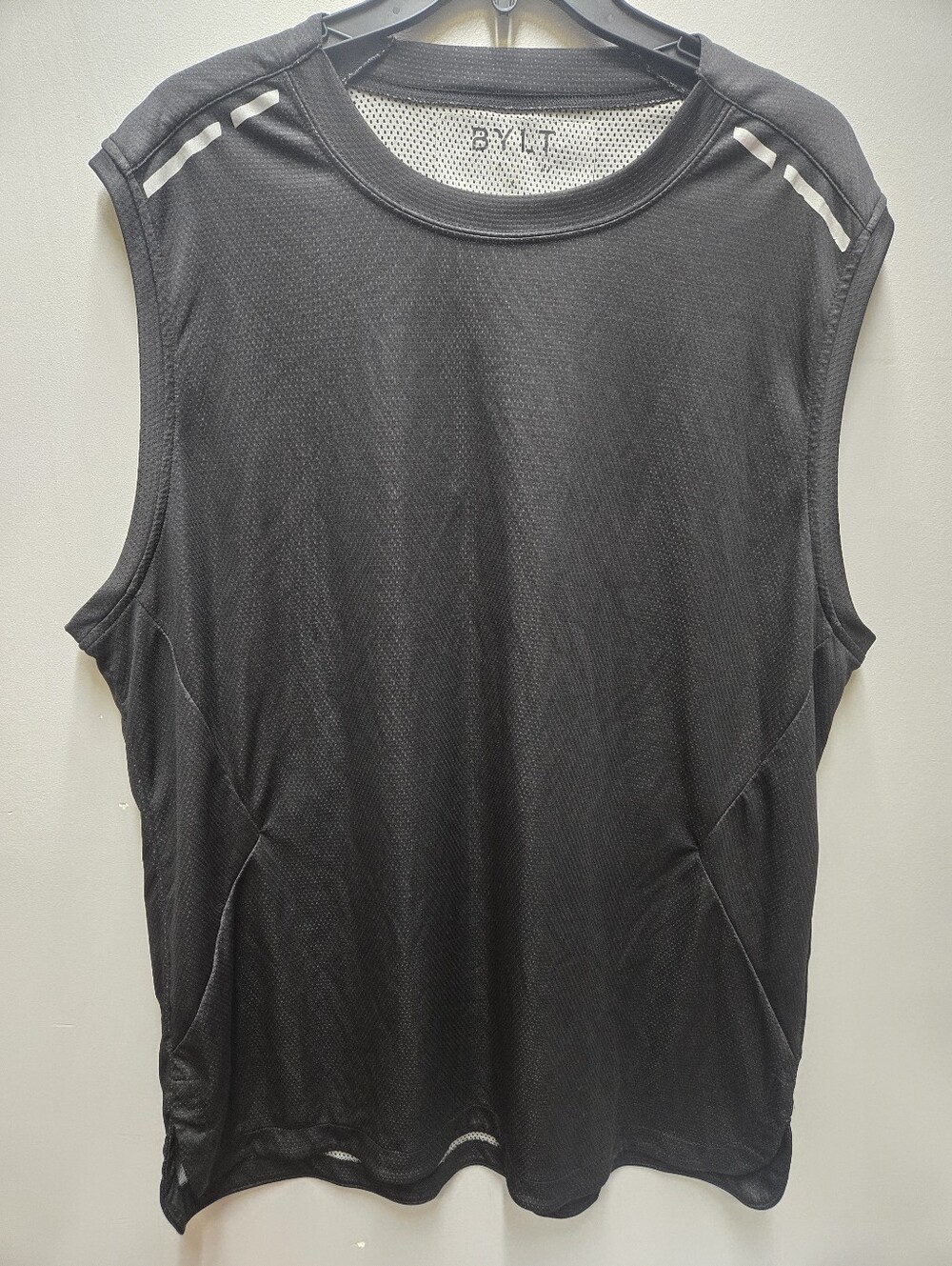 BYLT Interval Tank Mens XXL Reflective Mesh Performance Training Shirt Black